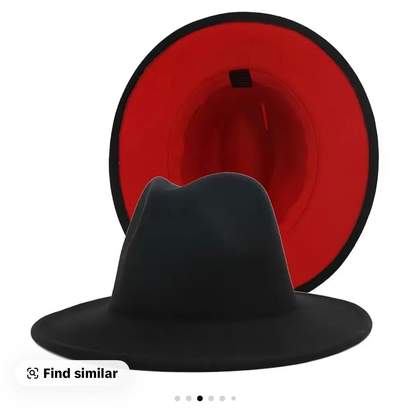 Black and Red Fedora